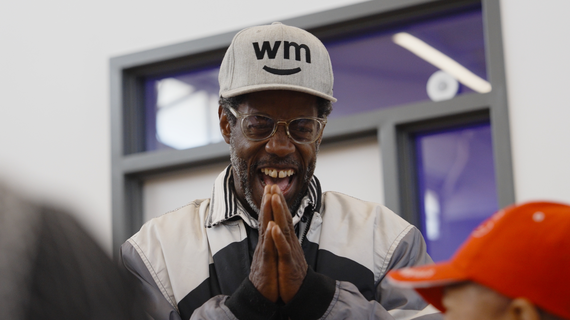 Larry smiling during a community workshop